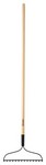 Home Plus 54 in. 14 Tine Steel Bow Rake Wood Handle