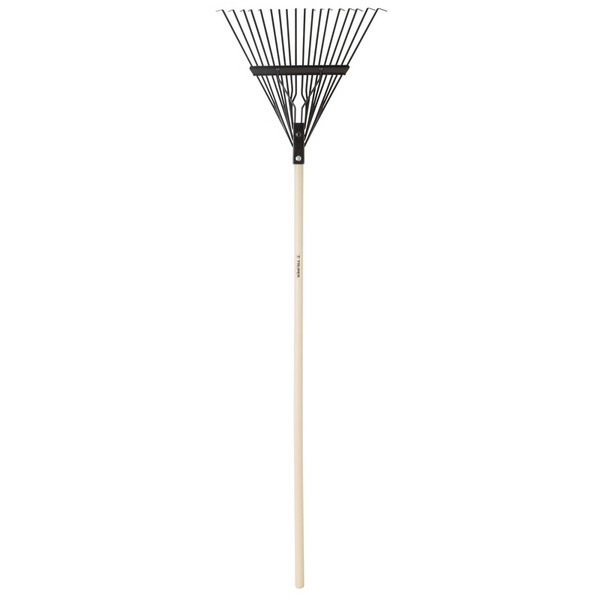 Truper 59 in. 18 Tine Steel Rake Wood Handle