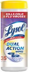 Lysol Dual Action Citrus  Anitbacterial Disinfectant 35 ct 1 pk