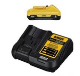 DeWalt 20V MAX DCB240C 20 V 4 Ah Lithium-Ion Compact Battery and Charger Starter Kit