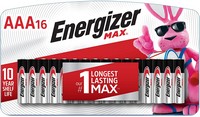 Energizer Max AAA Alkaline Batteries 16 pk Carded