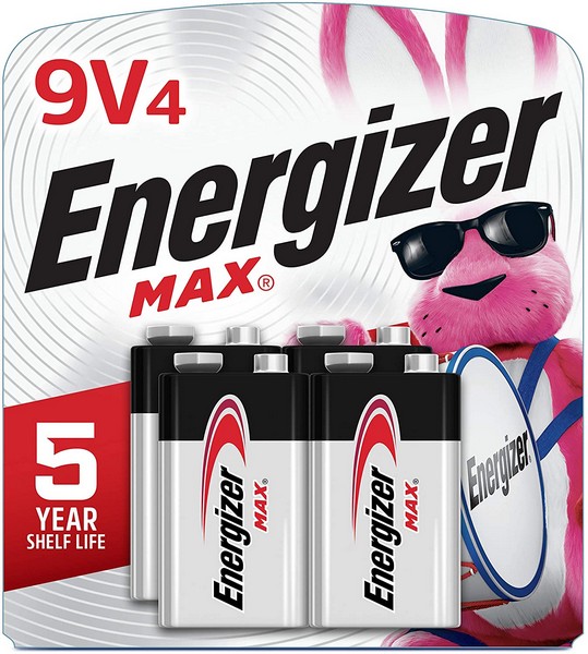 Energizer Max 9-Volt Alkaline Batteries 4 pk Carded