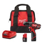 Milwaukee M12 12 V 3/8 in. Brushed Cordless Drill Kit (Battery & Charger)