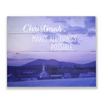 Hallmark Blue Christmas Makes All Things Possible Sign Tabletop Dr