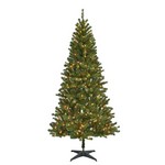 Celebrations 7-1/2 ft. Slim LED 300 lights Fir Tree Color Changing Christmas Tree