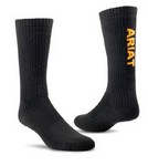 Ariat Mens Crew Socks Black 3pk L
