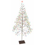 Celebrations Platinum LED Multi 5 ft. Shimmering Tree Pathway Decor