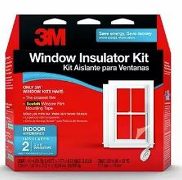 3M Clear Indoor Window Film Insulator Kit 62 in. W X 84 in. L