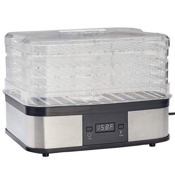 Lem Silver/Black 3.5 sq ft Food Dehydrator