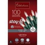 Celebrations Stay-lit Incandescent Mini Clear/Warm White 100 ct String Christmas Lights 33 ft.