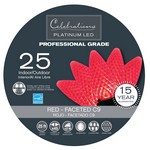 Celebrations Platinum LED C9 Red 25 ct String Christmas Lights 24 ft.