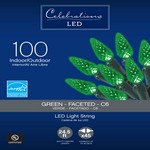 Celebrations LED C6 Green 100 ct String Christmas Lights 24.75 ft.