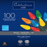 Celebrations LED C6 Multicolored 100 ct String Christmas Lights 24.5 ft.