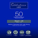Celebrations LED C6 Multicolored 50 ct String Christmas Lights 16 ft.