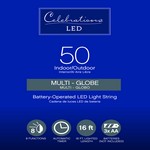 Celebrations LED G14 Globe Multicolored 50 ct String Christmas Lights 16 ft.