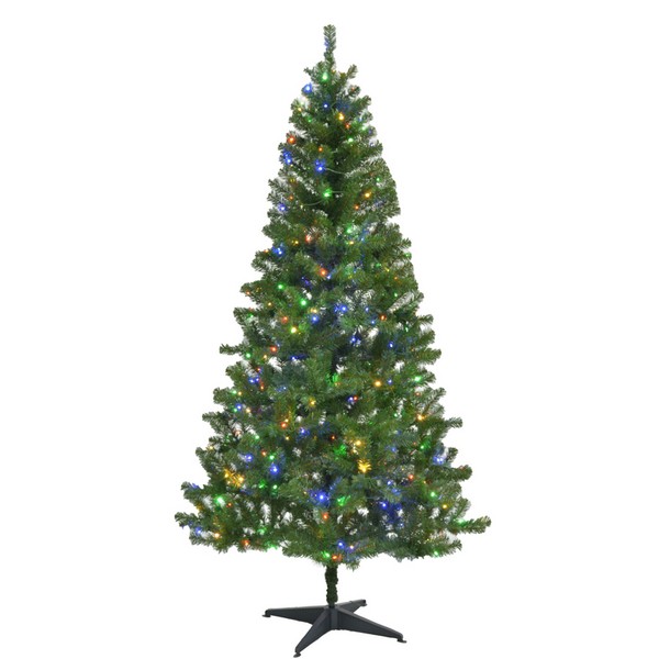 Celebrations 7 ft. Slim LED 400 lights Pine Christmas Tree