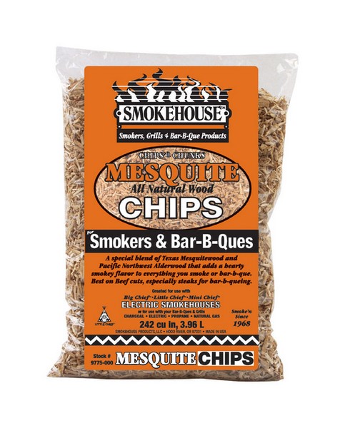 Smokehouse All Natural Mesquite Wood Smoking Chips 242 cu in