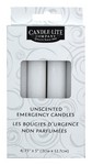 Candle Lite White Unscented Scent Emergency Candles Household Emergency Candles 5 in. H X 3/4 in. D