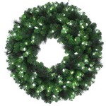 Celebrations Platinum 36 in. D LED Prelit Decorated Pure White Mixed Pine Christmas Wreath