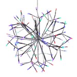 Celebrations Platinum LED Multi 16 in. Shimmer Sphere Hanging Decor