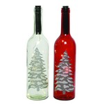 Decoris Assorted Bottle with Tree Print Bottle with Tree Print
