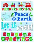Impact Innovations Multicolored Christmas Window Clings