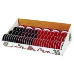 Holiday Trims Burgundy & Red Ribbon Display Indoor Christmas Decor