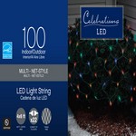 Celebrations LED Mini Multicolored 100 ct Net Christmas Lights 6 ft.