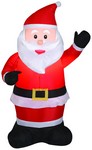 Gemmy LED White 42.13 in. Waving Santa Inflatable