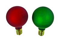 Celebrations Incandescent G40 Globe Multicolored 2 ct Replacement Christmas Light Bulbs