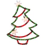 IG Design Incandescent Green/Red Christmas Tree Indoor Christmas Decor