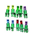 Celebrations Platinum LED C6 Multi-color 10 count Replacement Christmas Light Bulbs