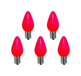 Holiday Bright Lights C7 Red 25 ct Christmas Light Bulbs 1 ft.