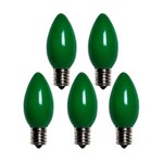 Holiday Bright Lights C9 Green 25 ct Christmas Light Bulbs 1 ft.