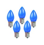 Holiday Bright Lights C7 Blue 25 ct Replacement Christmas Light Bulbs 1 in.