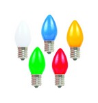 Holiday Bright Lights C7 Multicolored 25 ct Christmas Light Bulbs 1 in.