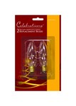 Celebrations Incandescent Clear/Warm White 2 ct Replacement Christmas Light Bulbs