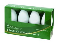 Celebrations Incandescent White 4 ct Replacement Christmas Light Bulbs