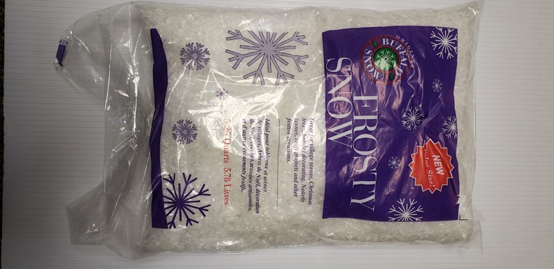 Buffalo Frosty Snowflakes Artificial Snow Polyethylene 1 pk