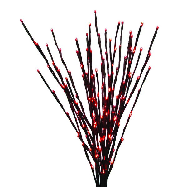 Celebrations Platinum LED Red 32 in. Light Burst Yard Decor