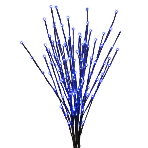 Celebrations Platinum LED Blue 32 in. Twinkle Light Burst Yard Decor