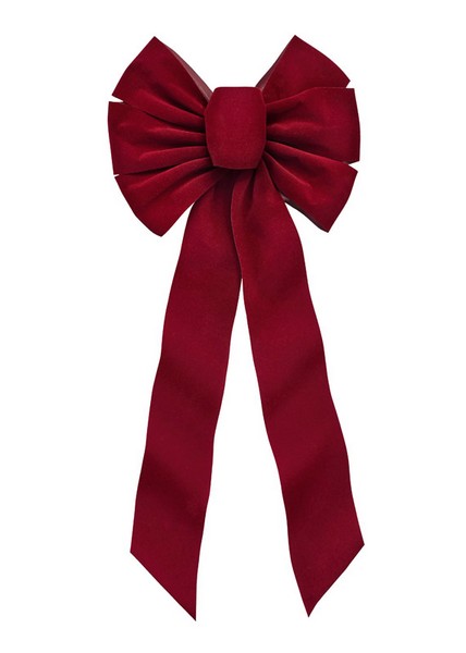 Holiday Trims Burgundy Bow Indoor Christmas Decor