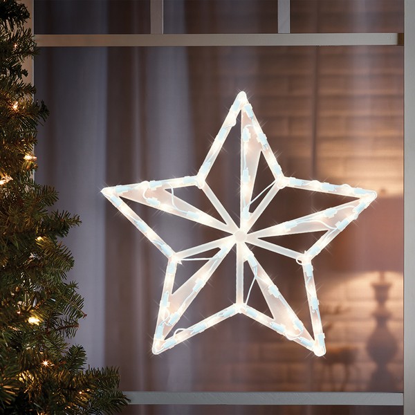 IG Design White Star Indoor Christmas Decor