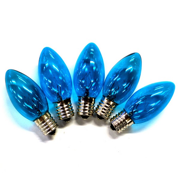 Holiday Bright Lights C9 Blue 25 ct Christmas Light Bulbs 1 ft.