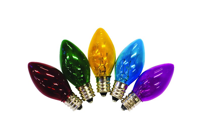 Holiday Bright Lights C7 Multicolored 25 ct Replacement Christmas Light Bulbs
