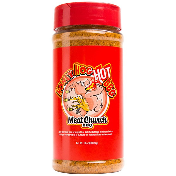 Meat Church BBQ Rub Honey Hog Hot Seasoning 13 oz Bottle