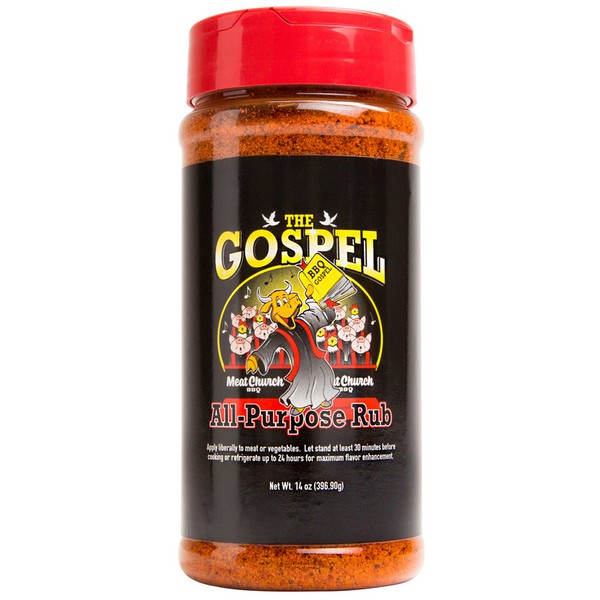 Meat Church BBQ Rub The Gospel All-Purpose Seasoning 14 oz Bottle
