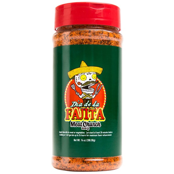 Meat Church BBQ Rub Fajita Seasoning 14 oz Bottle