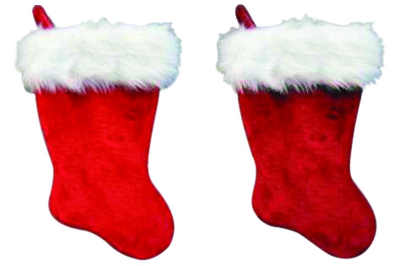 Dyno Red/White Plush Indoor Christmas Decor