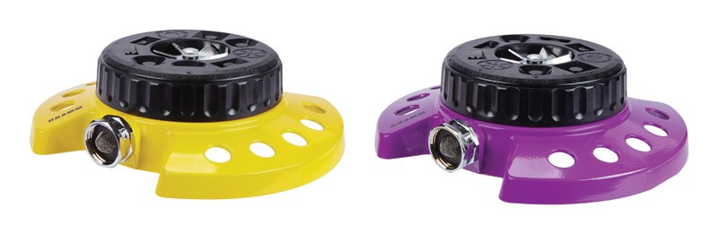 Dramm ColorStorm Metal Sled Base 9-Pattern Turret Sprinkler 575 sq ft